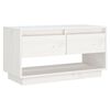 vidaXL M&oacute;vel de TV 74x34x40 cm madeira de pinho maci&ccedil;a branco