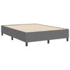 vidaXL Estrado de cama plataforma Cinzento-claro 140 x 200 cm tecido
