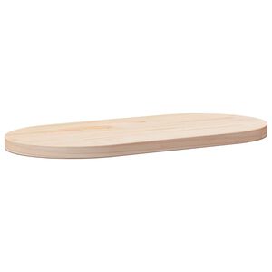 vidaXL Tampo de mesa 60x30x2,5 cm madeira maci&ccedil;a pinho oval
