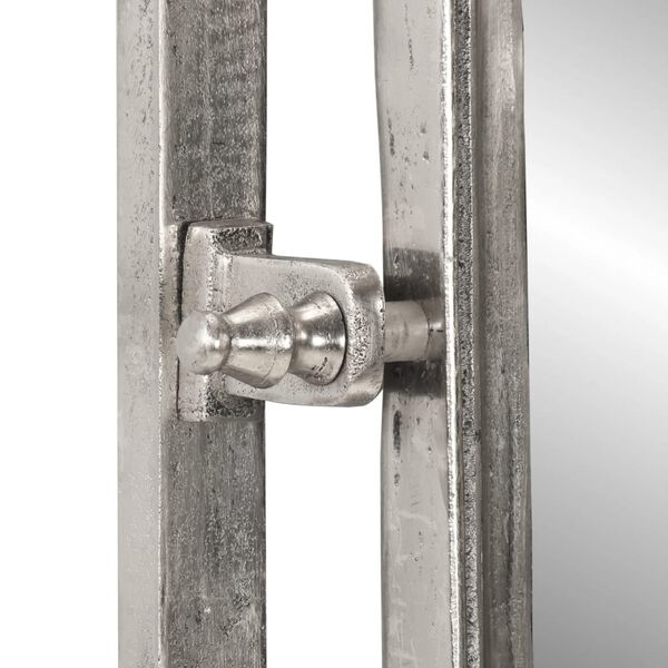 vidaXL Suporte de parede para malas com ganchos alum&iacute;nio