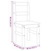 vidaXL 4 pcs conjunto de jantar Panama madeira pinho maci&ccedil;a