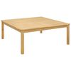 vidaXL Mesa de centro Ac&aacute;cia clara 110 x 110 x 45 cm