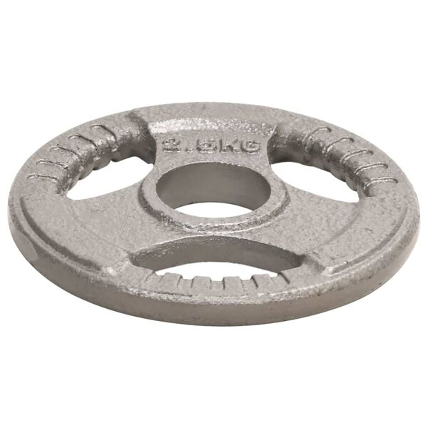 vidaXL Discos de muscula&ccedil;&atilde;o ol&iacute;mpicos 4 pcs 10 kg ferro fundido