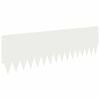 vidaXL Acabamento para Gramado 10 pcs 103 x 30 cm A&ccedil;o Branco