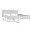 vidaXL Estrutura de cama 180x200 cm vime genuíno cinzento