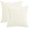 vidaXL Almofada de Lan&ccedil;ar 2 unid. HEERLEN Branco 50 x 50 cm Tecido