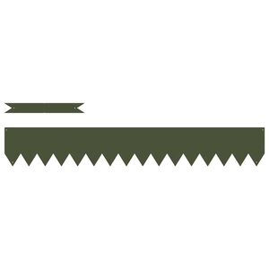 vidaXL Acabamento para Gramado 10 pcs Verde Oliva 100 x 0.05 x 20 cm