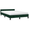 vidaXL Estrutura de cama sem colch&atilde;o 120x200 cm veludo verde-escuro