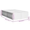 vidaXL Estrutura de cama sem colch&atilde;o 120x200 cm tecido cor creme