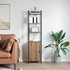vidaXL Gabinete de Livros Carvalho Artesanal 40 x 24 x 161 cm