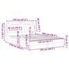 vidaXL Estrutura de cama Viana sem colch&atilde;o 120x200 cm couro artificial branco