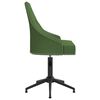 vidaXL Cadeiras de jantar girat&oacute;rias 4 pcs veludo verde-escuro