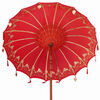 vidaXL Parasol Balin&ecirc;s com Base Vermelho 185 x 185 x 260 cm