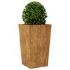 vidaXL Garden Planters 2 pcs 45x45x75 cm aço resistente às intempéries