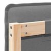 vidaXL Cabeceira estofada com cabeceira Cinza Natural e Claro 200 cm