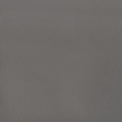 vidaXL Cama com molas/colchão 90x200 cm couro artificial cinzento
