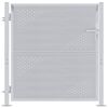 vidaXL Port&atilde;o de Jardim Prateado 85 x 97 cm A&ccedil;o inoxid&aacute;vel