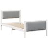vidaXL Estrutura da Cama Cinzento-claro 90 x 190 cm tecido
