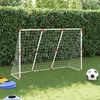 vidaXL Baliza futebol infantil c/ bolas 2 em 1 184x64x124 branco