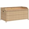 vidaXL Banco de arruma&ccedil;&atilde;o 100x50x52 cm vime PE/ac&aacute;cia mistura de beges