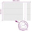 vidaXL Poste de Cerca Verde 100 x 1,6 m (malha de 36 mm) A&ccedil;o e PVC