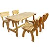 vidaXL Conjunto de jantar p/ ext. 5 pcs madeira de pinho impregnada