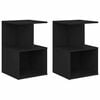 vidaXL Mesas de cabeceira 2 pcs 35x35x55cm derivados de madeira preto