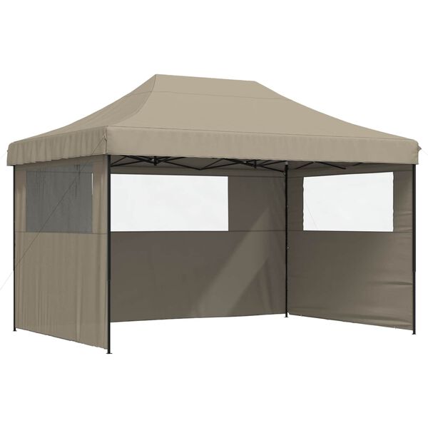 vidaXL Tenda de Festa Cinzento-acastanhado 279 x 410 x 315 cm