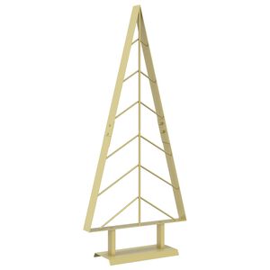 vidaXL &Aacute;rvore de Natal de metal com suporte KUOPIO 90 cm A&ccedil;o Ouro
