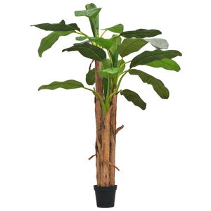 vidaXL &Aacute;rvore bananeira artificial com vaso 250 cm verde