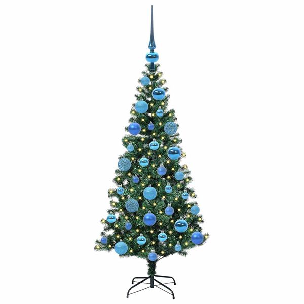 vidaXL &Aacute;rvore de Natal Artificial Pr&eacute;-iluminada Verde 120 cm