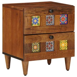 vidaXL Arm&aacute;rio de Cabeceira Castanho 40 x 33 x 46 cm