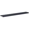 vidaXL Soleira de Janela Antracite com veios de madeira PVC