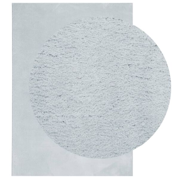 vidaXL Tapete pelo curto macio e lav&aacute;vel HUARTE 120x170 cm azul