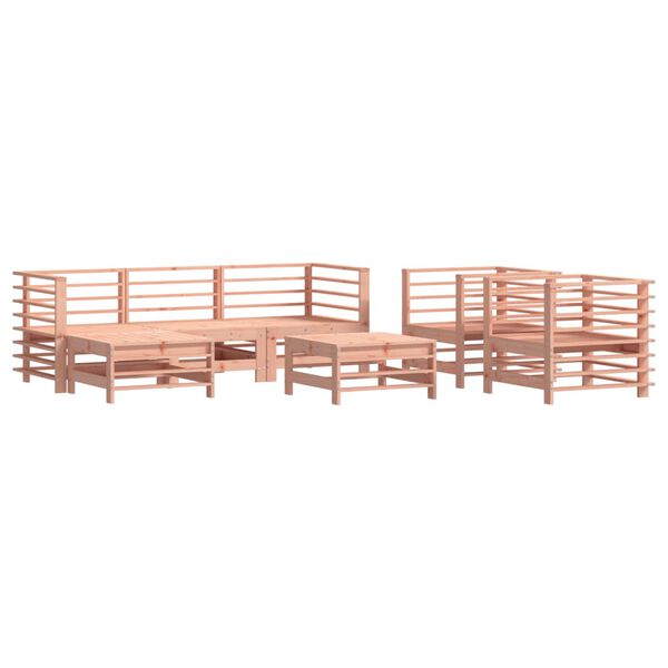 vidaXL 7 pcs conjunto lounge de jardim madeira de douglas maci&ccedil;a