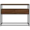 vidaXL Mesa consola 100x40x75 cm derivados madeira carvalho castanho