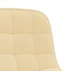 vidaXL Cadeira de jantar girat&oacute;ria veludo cor creme