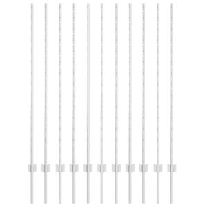 vidaXL Poste de Cerca Embutido 11 unid. Prateado 180 cm
