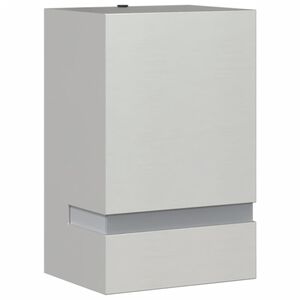 vidaXL Candeeiro de parede para exterior a&ccedil;o inoxid&aacute;vel prateado