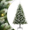 vidaXL &Aacute;rvore de Natal Artificial com Dobradi&ccedil;as e Neve Coberta 180 cm
