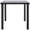 vidaXL Mesa de jantar 160x80x75 cm MDF preto e cinzento cimento