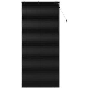 vidaXL Cortina Veneziana Preto 110 x 250 cm 35 mm
