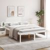 vidaXL Cama para idosos 160x200 cm pinho maci&ccedil;o branco