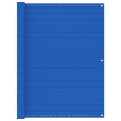 vidaXL Tela de varanda 120x600 cm PEAD azul