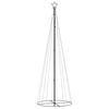 vidaXL Árvore de Natal em cone 310 luzes LED 100x300 cm branco quente