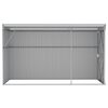 vidaXL Abrigo suspenso p/ jardim 118x288x178 cm a&ccedil;o galvaniz. cinzento