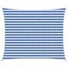 vidaXL Vela de Sombra Azul e Branco 2,5 x 3 m HDPE