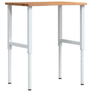 vidaXL Bancada 80x60x(71,5-98) cm carvalho castanho-claro