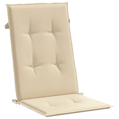 vidaXL Almofadões para cadeiras altas de jardim 4 pcs tecido bege