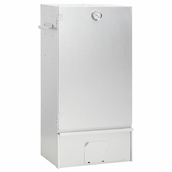 vidaXL Defumador BBQ c/ aparas madeira 44,5x29x83 cm a&ccedil;o galvanizado